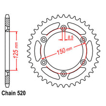 Load image into Gallery viewer, Supersprox KTM Husqvarna Blue Stealth Rear Sprocket