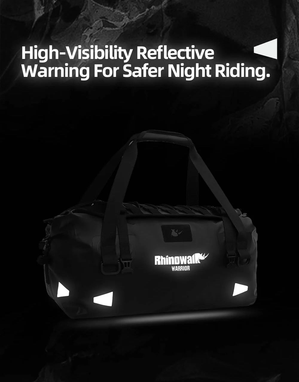 RhinoWalk Warrior Series X Waterproof Duffel Bag - 20L, 40L, 65L