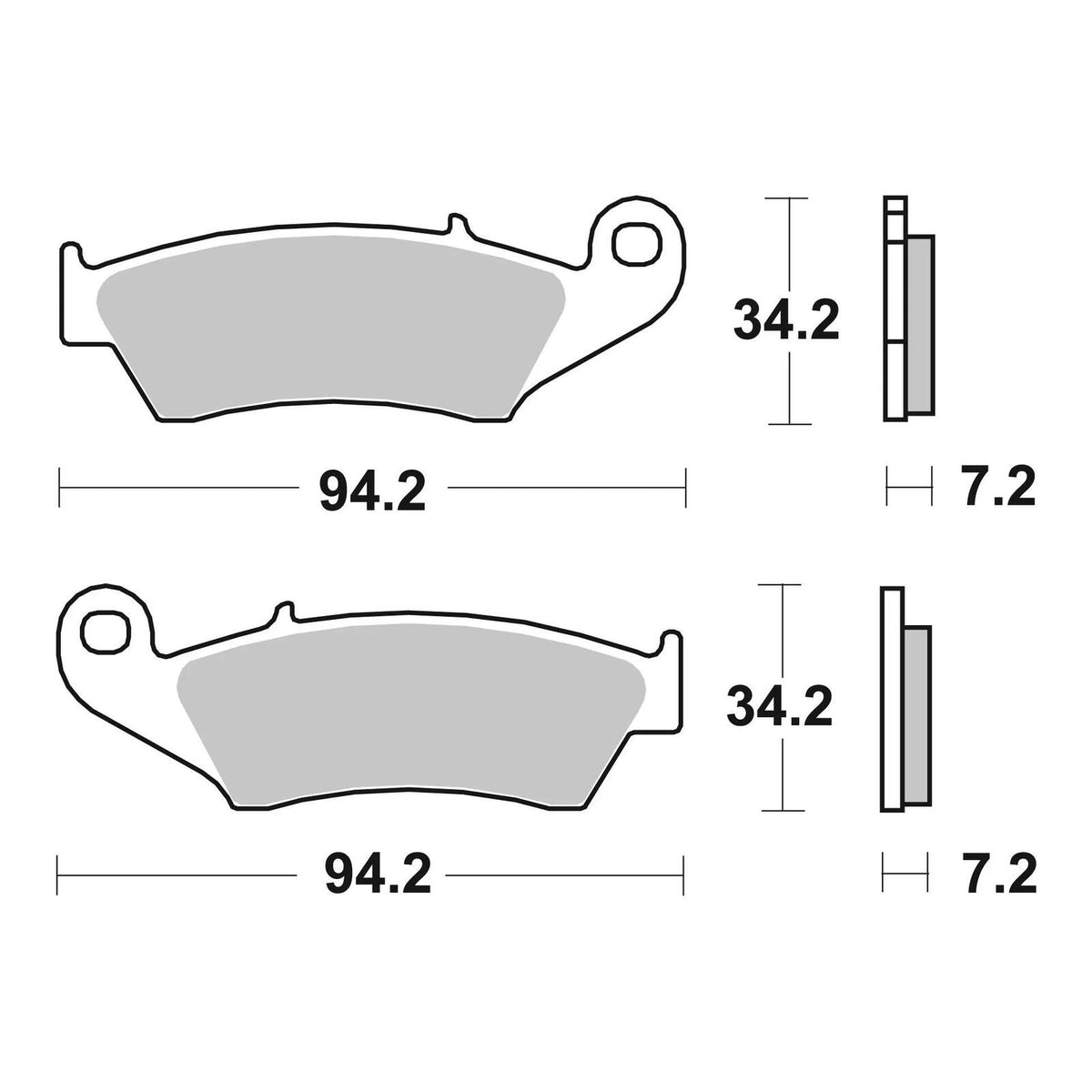 Brembo Prime Brake Pad Sinter Front 07KA17SD