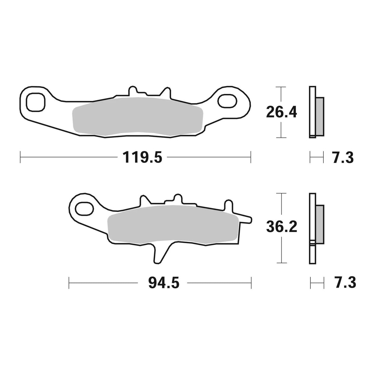 Brembo Prime Brake Pad Sinter Front 07KA22SD