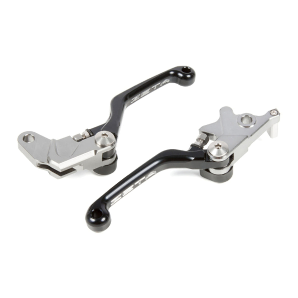 Zeta Pivot Lever Set CP 3-Finger - Suzuki DR250R / DR-Z400S / DR-Z400SM - Black