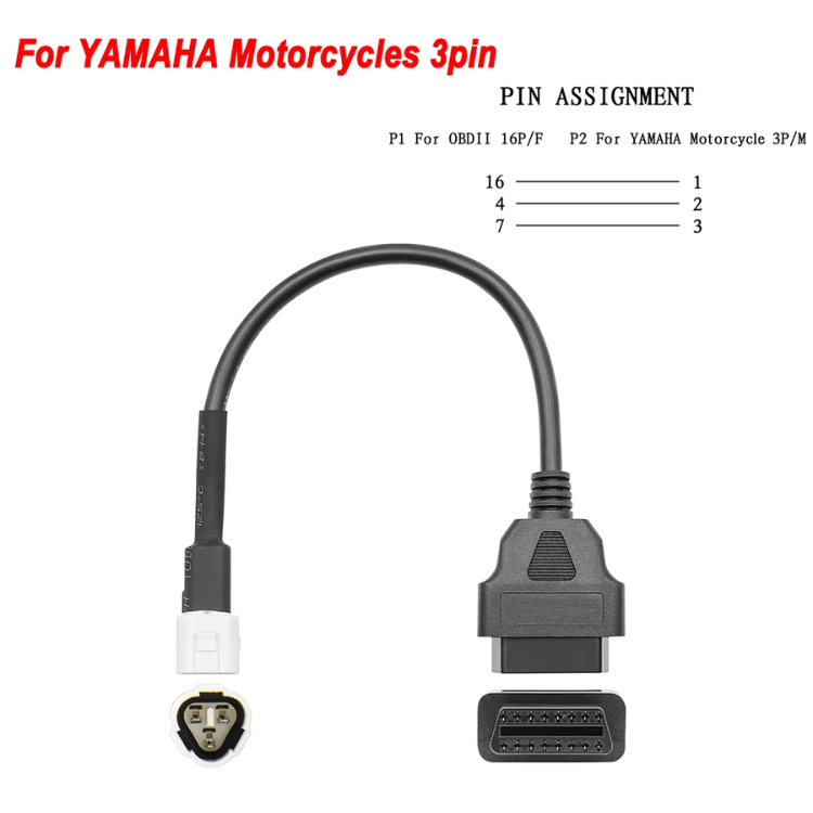OBD2 Adaptor Cable for BSA KTM CFMOTO Yamaha Honda Ducati