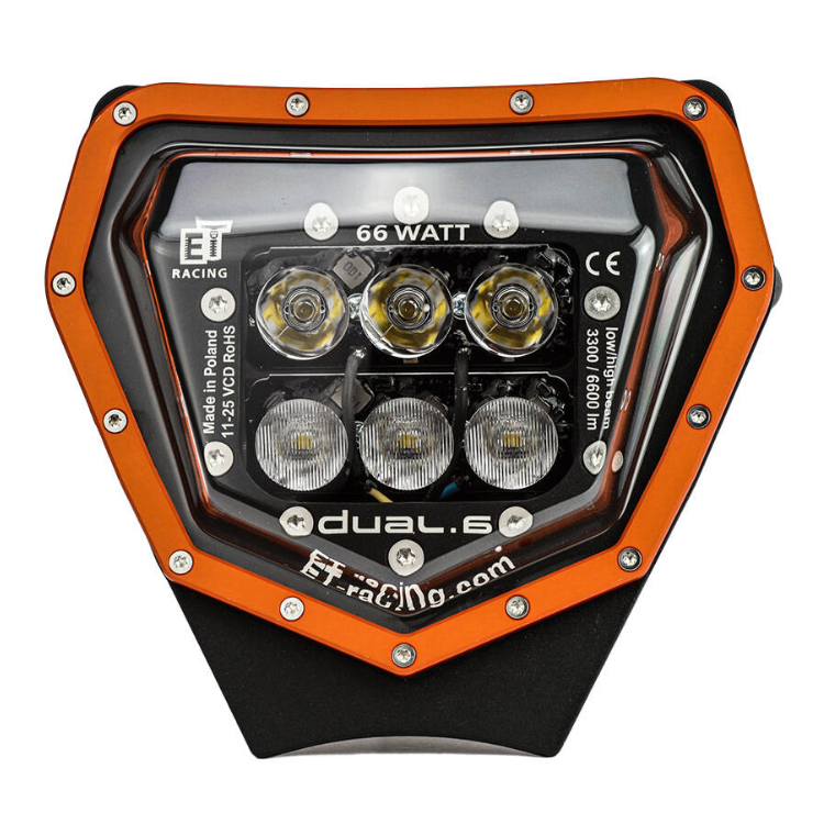 Dual.6 Headlight for KTM 150-500cc TBI/ EXC/EXC-F/XC/XC-F 2024 up