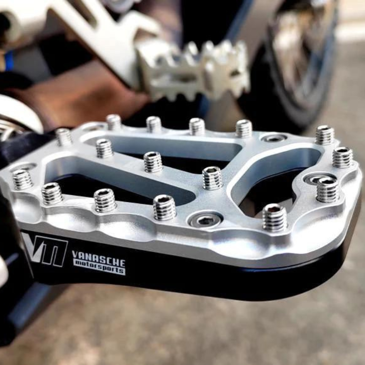 Vanasche Adventure Footpegs Silver for KTM, Husqvarna & GasGas