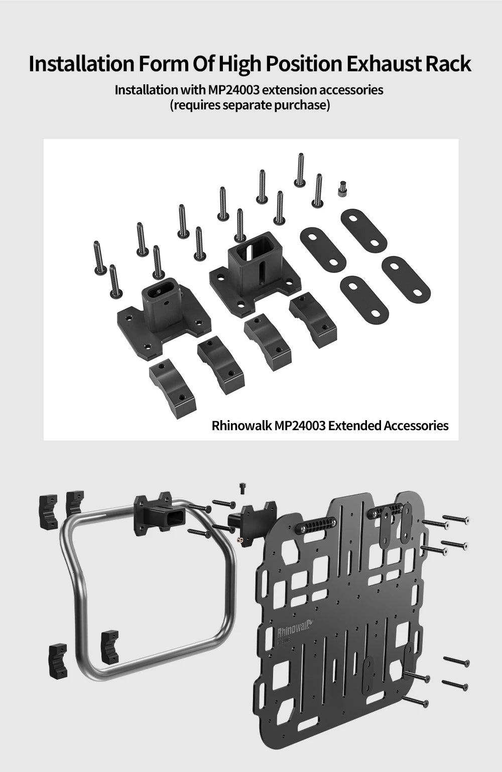 Rhinowalk Universal Pannier Rack Platform Pair