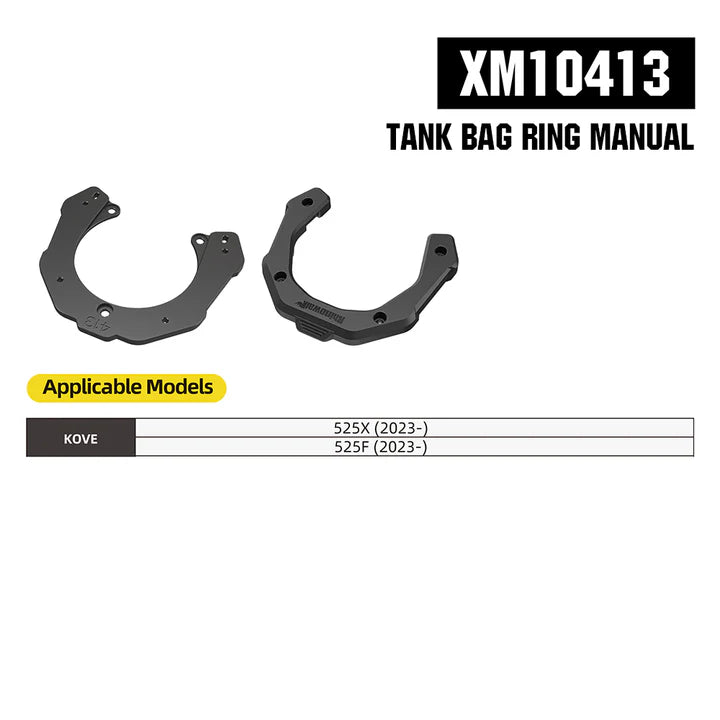 RhinoWalk 6.5L Magnetic Quick Release Expandable Tank Bag