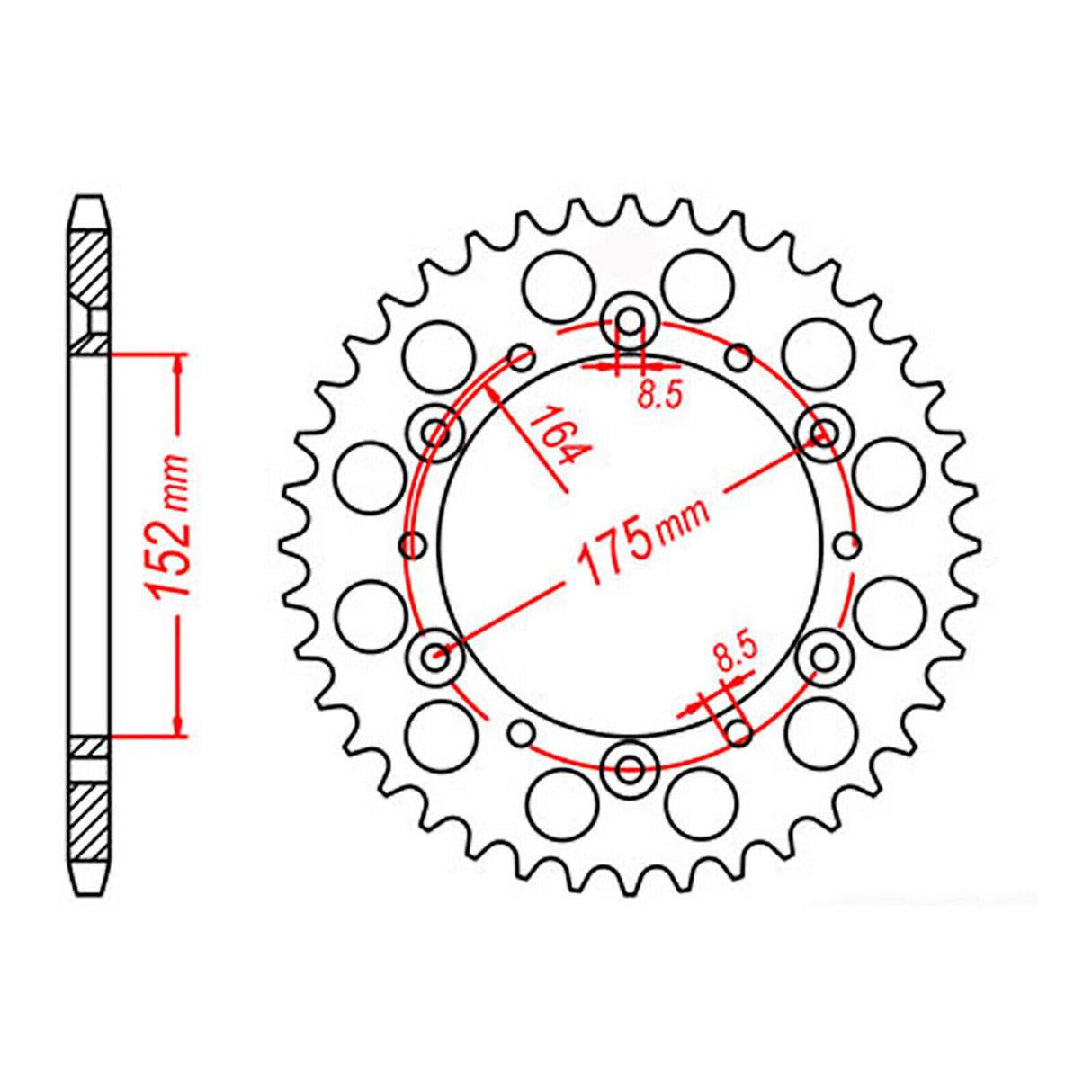 XAM Sprocket Kit Yamaha YZ250 '94-'97 13/49