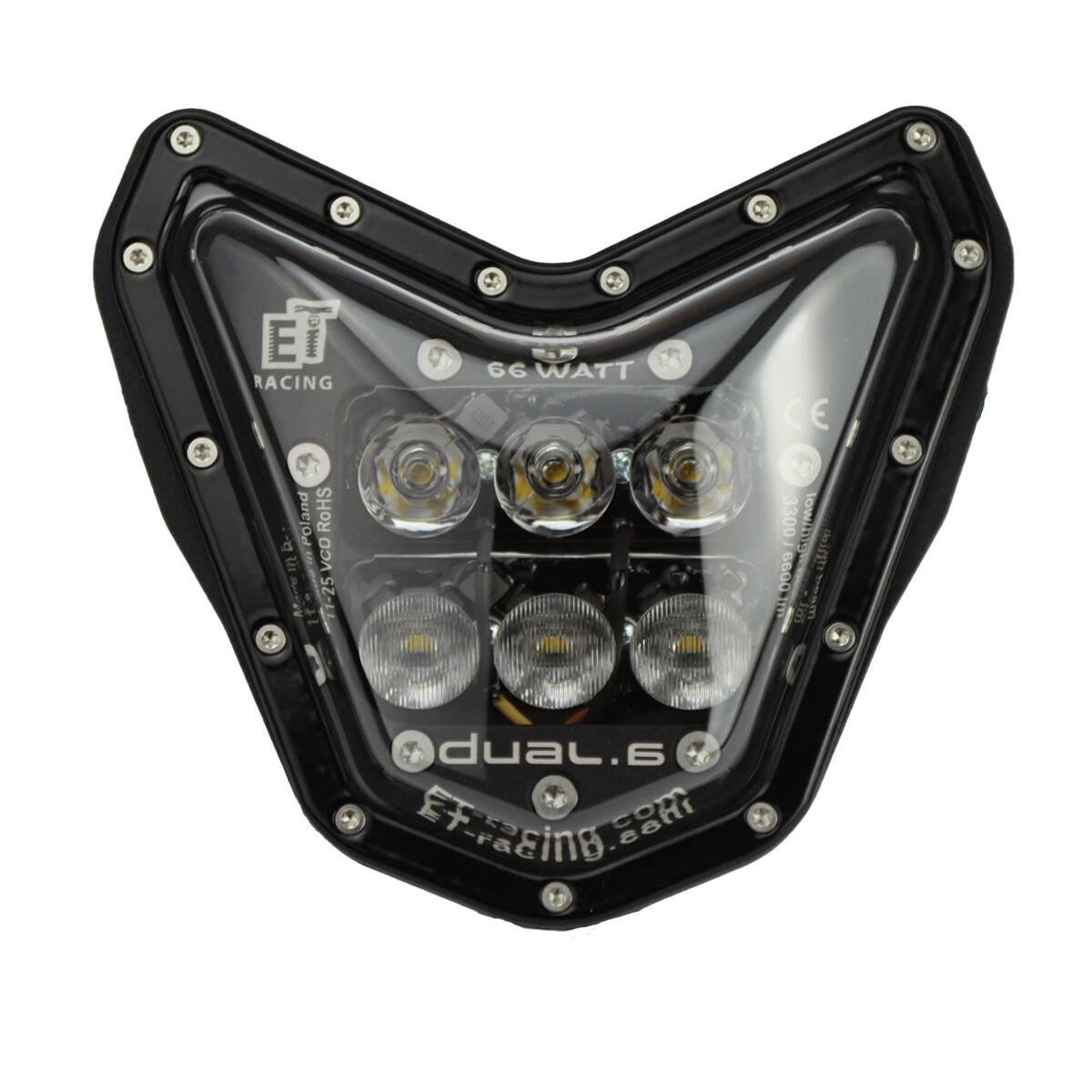 Dual.6 Headlight for Sherco 2024+ Black