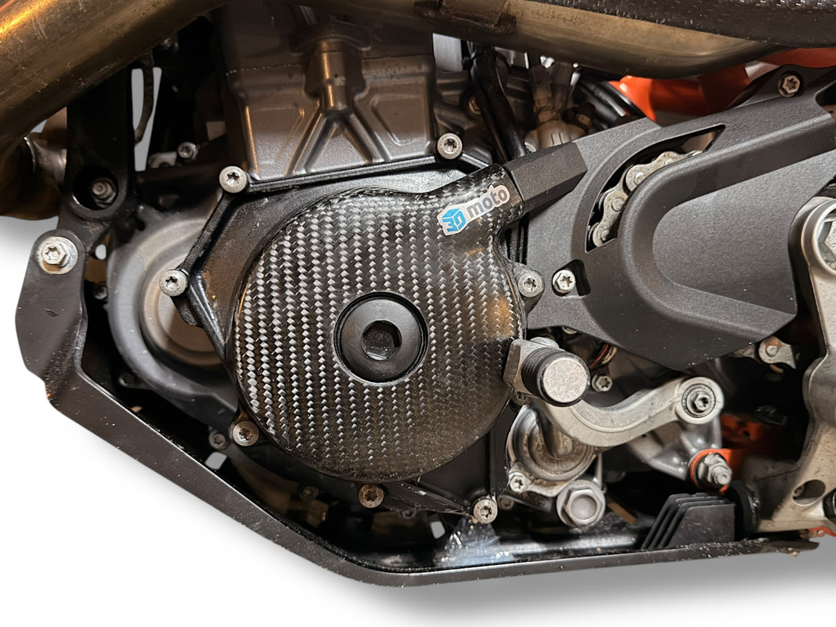 Carbon Fiber Engine Covers for 26+ KTM 690 Husqvarna 701