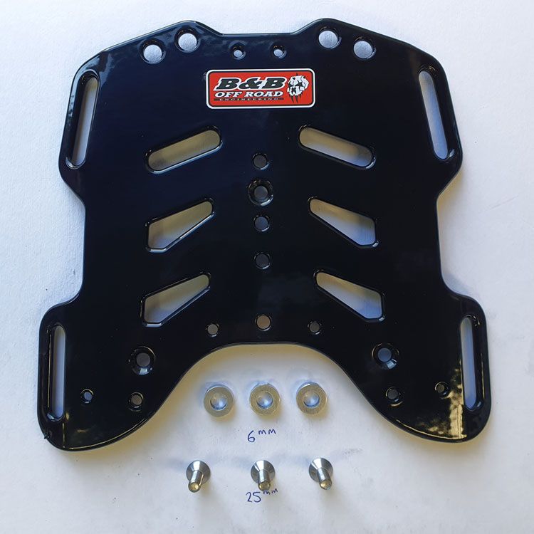 Rear Compact Tail Rack Luggage Plate Extension – Yamaha XTZ690/T700 Tenere 20-21 | Euro 5 22-25 | World Raid 22-24