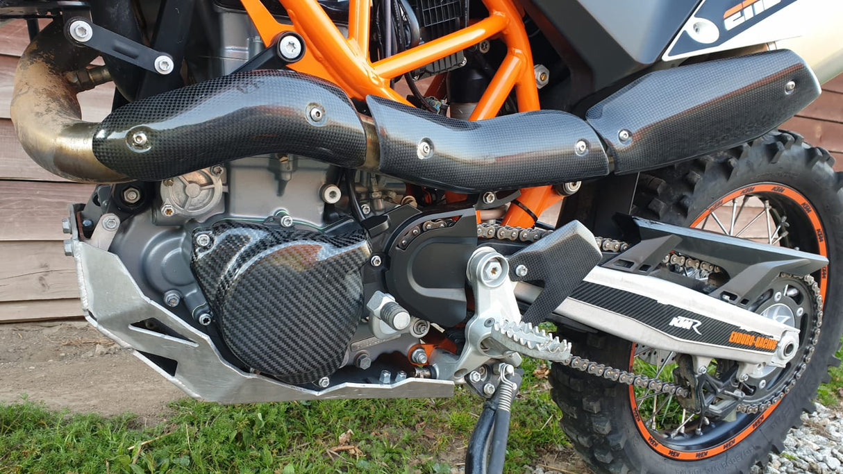Carbon Fiber Engine Covers for 19-25 KTM 690 / Husqvarna 701 and GAS GAS ES700 SM700