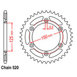 Supersprox KTM Husqvarna Black Stealth Rear Sprocket