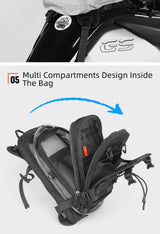 RhinoWalk 9L Motorcycle Tank Bag – Hydration Bladder, Waterproof Gear