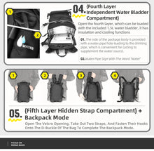Load image into Gallery viewer, RhinoWalk 9L Motorcycle Tank Bag – Hydration Bladder, Waterproof Gear
