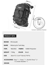 Load image into Gallery viewer, RhinoWalk 9L Motorcycle Tank Bag – Hydration Bladder, Waterproof Gear