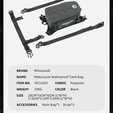Load image into Gallery viewer, RhinoWalk 2L Compact Waterproof Tank Bag