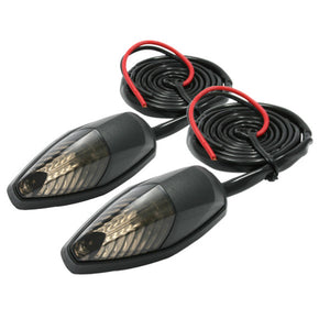 DRC INDICATORS - Smoked LED 586 Flat Mount Pair