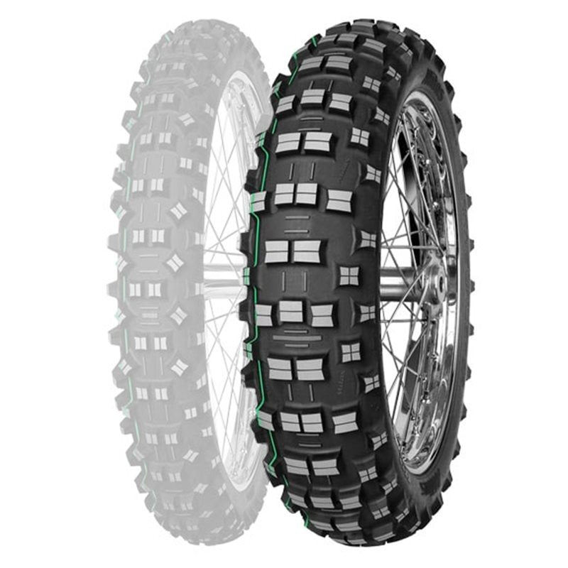 Mitas Terra Force EF Super Light 120/90-18 Green Stripe Rear Tyre