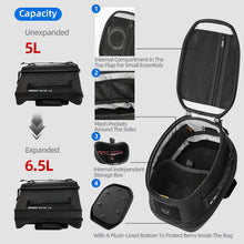 Load image into Gallery viewer, RhinoWalk 6.5L Magnetic Quick Release Expandable Tank Bag