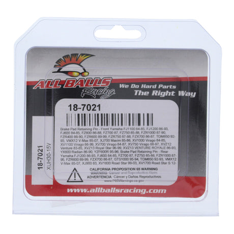 Brake Pad Retaining Pin 18-7021