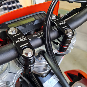 KTM 690 Enduro R / Husky 701 Enduro / GASGAS ES 700 Apex Anti Vibration Bar Mounts Black