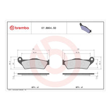 Load image into Gallery viewer, Brembo Prime Brake Pad Sinter Front 07BB04SD