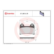 Load image into Gallery viewer, Brembo Xtra Brake Pad Sinter Front 07BB19SR