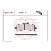 Load image into Gallery viewer, Brembo Upgrade Brake Pad Carbon Ceramic Front 07BB37RC