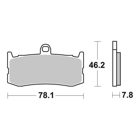 Brembo Xtra Brake Pad Sinter Front 07GR06SR