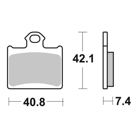 Brembo Upgrade Brake Pad Sinter Rear 07GR16SX