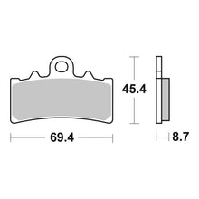 Load image into Gallery viewer, Brembo Xtra Brake Pad Sinter Front 07GR18SR