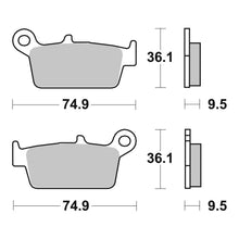 Load image into Gallery viewer, Brembo Upgrade Brake Pad Sinter Rear 07HO26SX