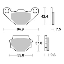 Load image into Gallery viewer, Brembo Prime Brake Pad Sinter Front 07KS04SD