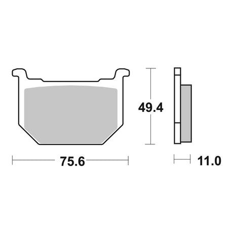 Brembo Prime Brake Pad Carbon Ceramic Front 07SU0312