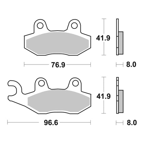 Brembo Prime Brake Pad Sinter Rear 07SU12SP