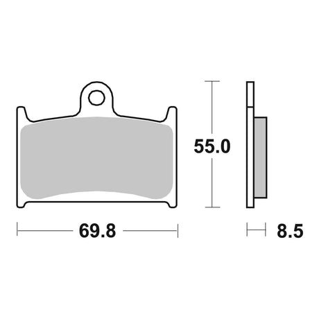 Brembo Prime Brake Pad Sinter Front 07SU14SA