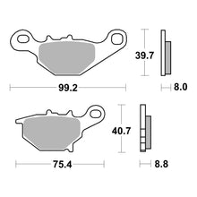 Load image into Gallery viewer, Brembo Prime Brake Pad Sinter Rear 07SU31SD