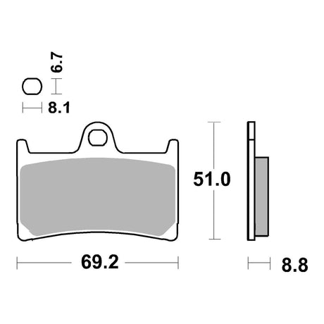 Brembo Prime Brake Pad Sinter Front 07YA23SA