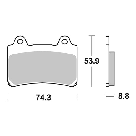 Brembo Prime Brake Pad Sinter Front 07YA35SA