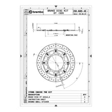 Load image into Gallery viewer, Brembo Upgrade Brake Disc T Drive Front 208A98548