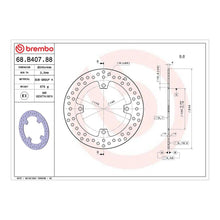 Load image into Gallery viewer, Brembo Prime Brake Disc Serie Oro Rear 68B40788