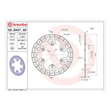 Load image into Gallery viewer, Brembo Prime Brake Disc Serie Oro Rear 68B40790