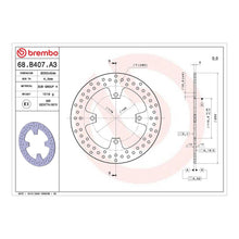 Load image into Gallery viewer, Brembo Prime Brake Disc Serie Oro Rear 68B407A3