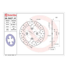 Load image into Gallery viewer, Brembo Prime Brake Disc Serie Oro Rear 68B407H1
