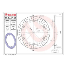 Load image into Gallery viewer, Brembo Prime Brake Disc Serie Oro Front 68B407K3