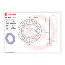 Load image into Gallery viewer, Brembo Prime Brake Disc Serie Oro Rear 68B407L9