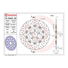 Load image into Gallery viewer, Brembo Prime Brake Disc Serie Oro Rear 78B40828