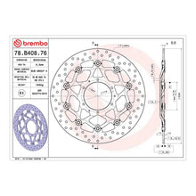 Load image into Gallery viewer, Brembo Prime Brake Disc Serie Oro Front 78B40876