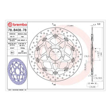 Load image into Gallery viewer, Brembo Prime Brake Disc Serie Oro Front 78B40878