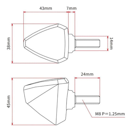 DRC 601 LED Flasher 12V - Orange (2 Pack)